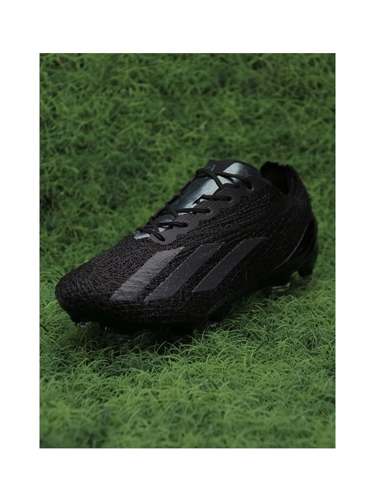 adidas X Crazyfast Strung+ FG - Black/Black