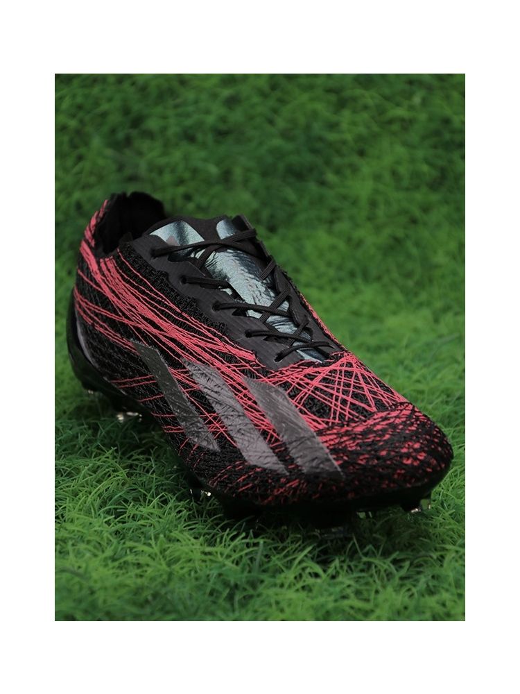 adidas X Crazyfast Strung+ FG - Black/Silver/Red