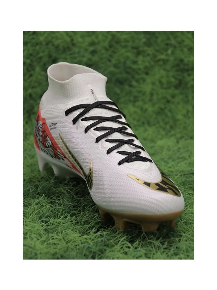 Nike Air Zoom Mercurial Superfly 9 Elite FG x Marcus Rashford - White/Gold/Black/Red