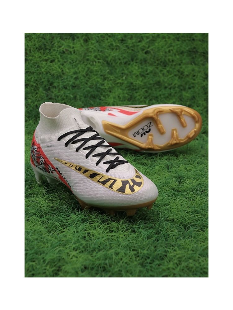 Nike Air Zoom Mercurial Superfly 9 Elite FG x Marcus Rashford - White/Gold/Black/Red