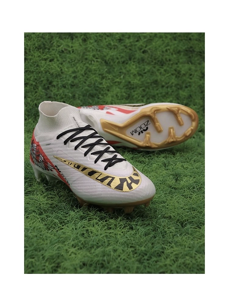 Nike Air Zoom Mercurial Superfly 9 Elite FG x Marcus Rashford - White/Gold/Black/Red