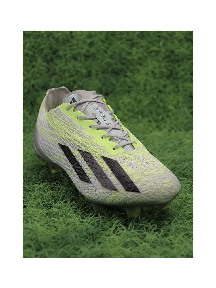 adidas X Crazyfast Strung+ FG - Grey Two/Core Black/Lucid Lemon