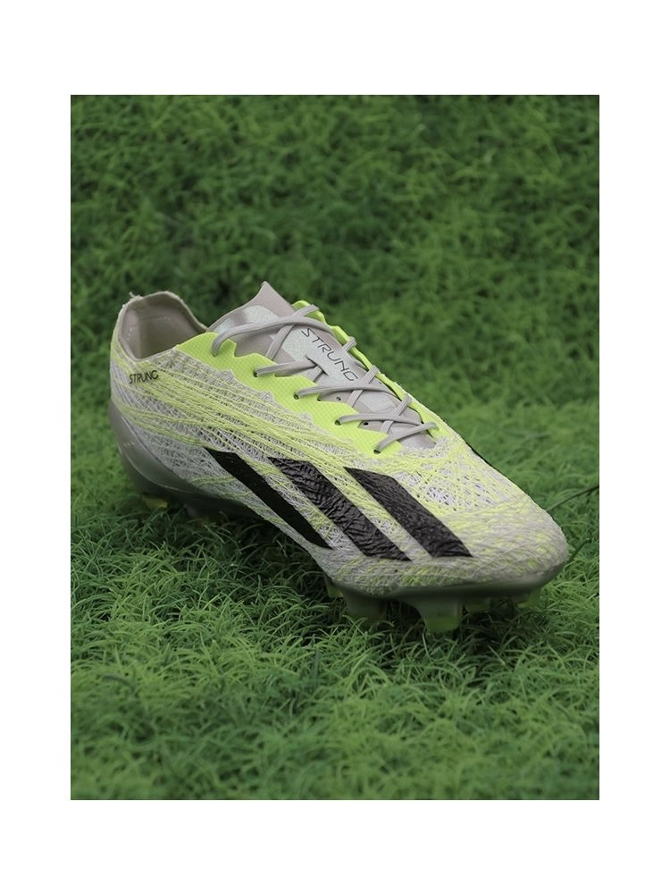 adidas X Crazyfast Strung+ FG - Grey Two/Core Black/Lucid Lemon