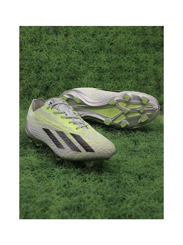 adidas X Crazyfast Strung+ FG - Grey Two/Core Black/Lucid Lemon