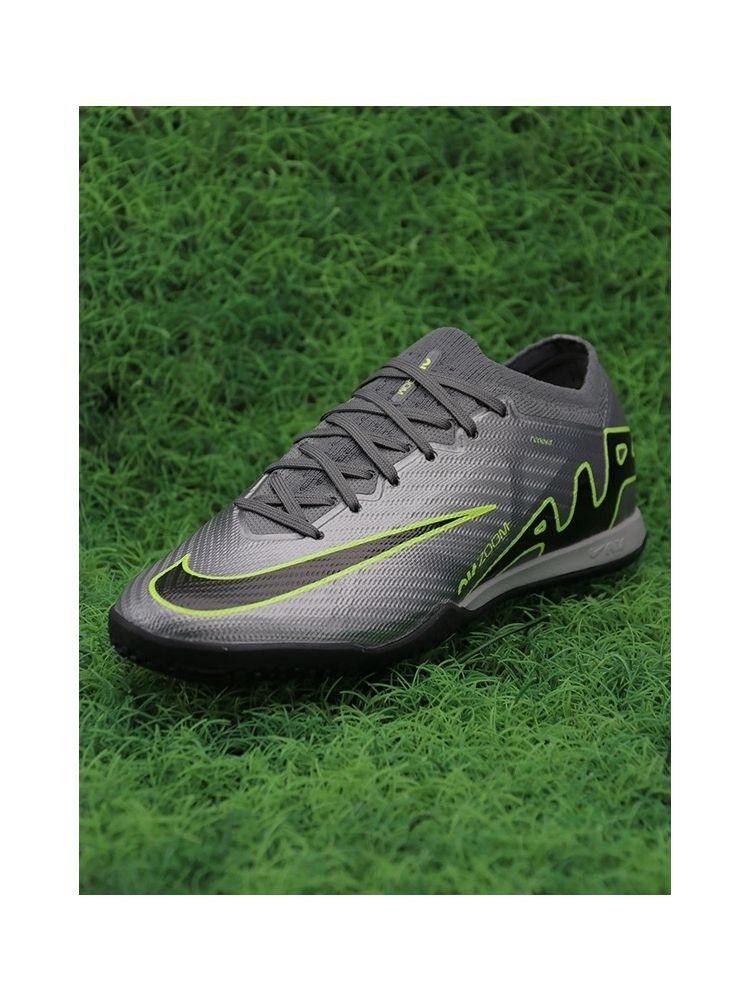 Nike Air Zoom Mercurial Vapor 15 Elite IC - Chrome/Green