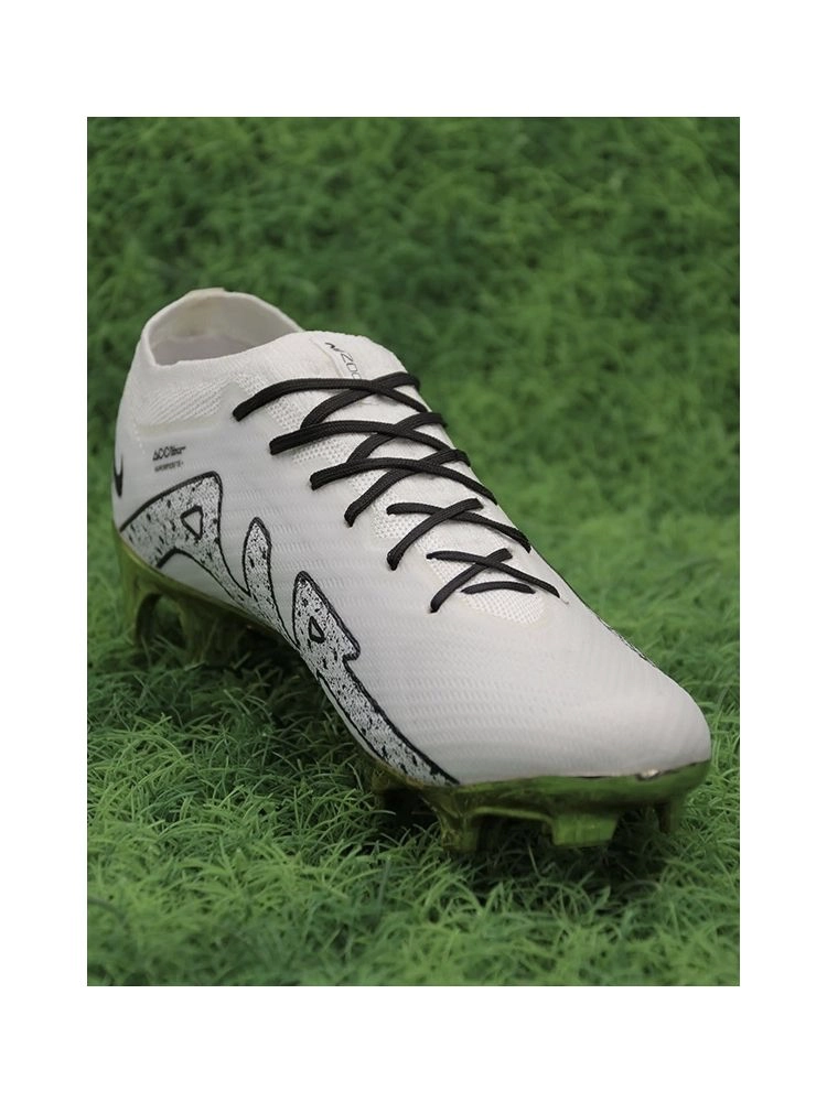 Nike Air Zoom Mercurial Vapor 15 Elite FG - White/Metallic Gold