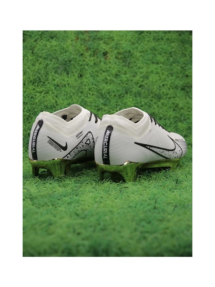 Nike Air Zoom Mercurial Vapor 15 Elite FG - White/Metallic Gold