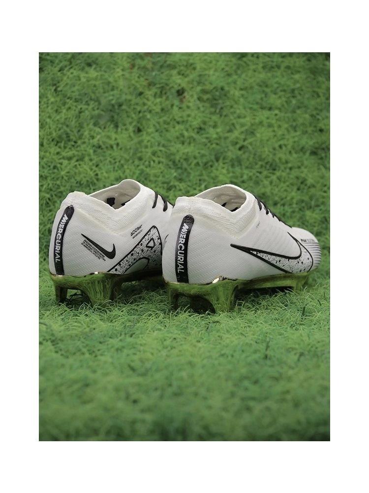 Nike Air Zoom Mercurial Vapor 15 Elite FG - White/Metallic Gold