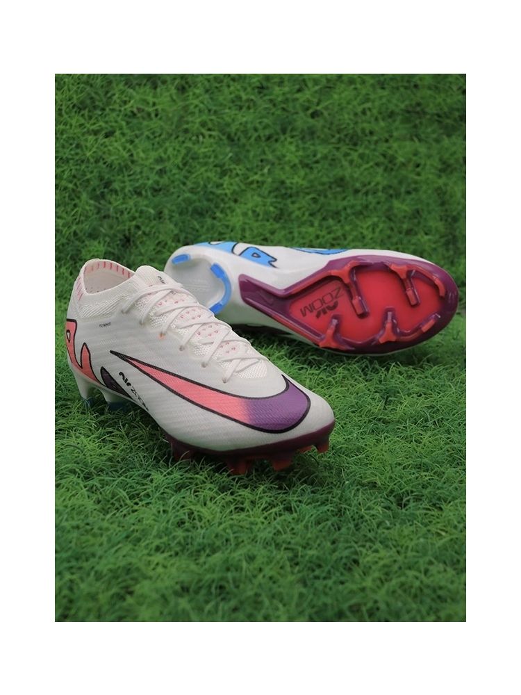 Nike Air Zoom Mercurial Vapor 15 Elite FG - White/Flash Crimson