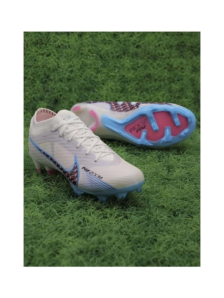 Nike Air Zoom Mercurial Vapor 15 Elite FG - Blast Pack - White/Baltic Blue