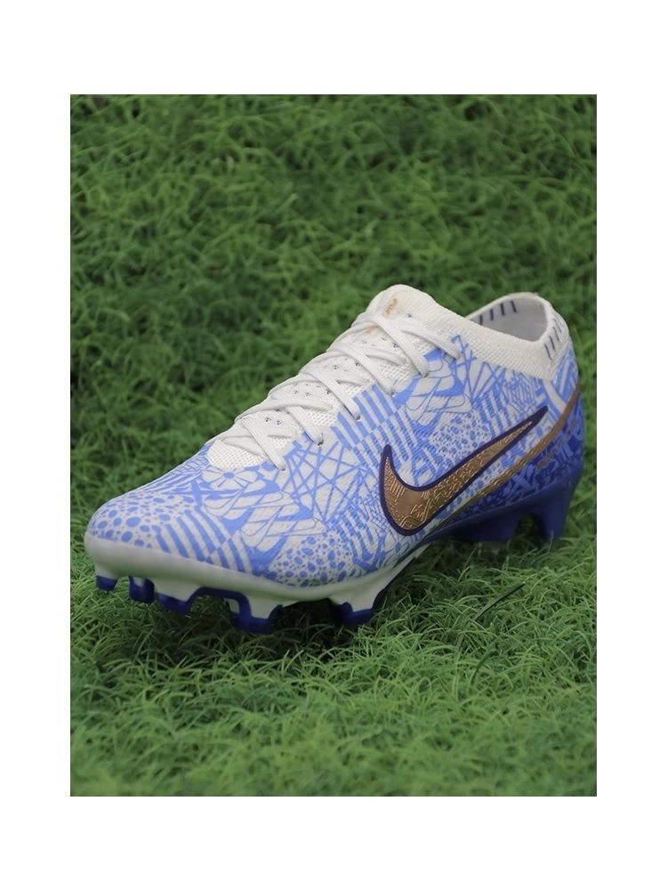Nike Air Zoom Mercurial Vapor 15 Elite CR7 FG Azulejo - White/Metallic Copper/Concord