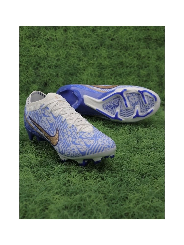 Nike Air Zoom Mercurial Vapor 15 Elite CR7 FG Azulejo - White/Metallic Copper/Concord
