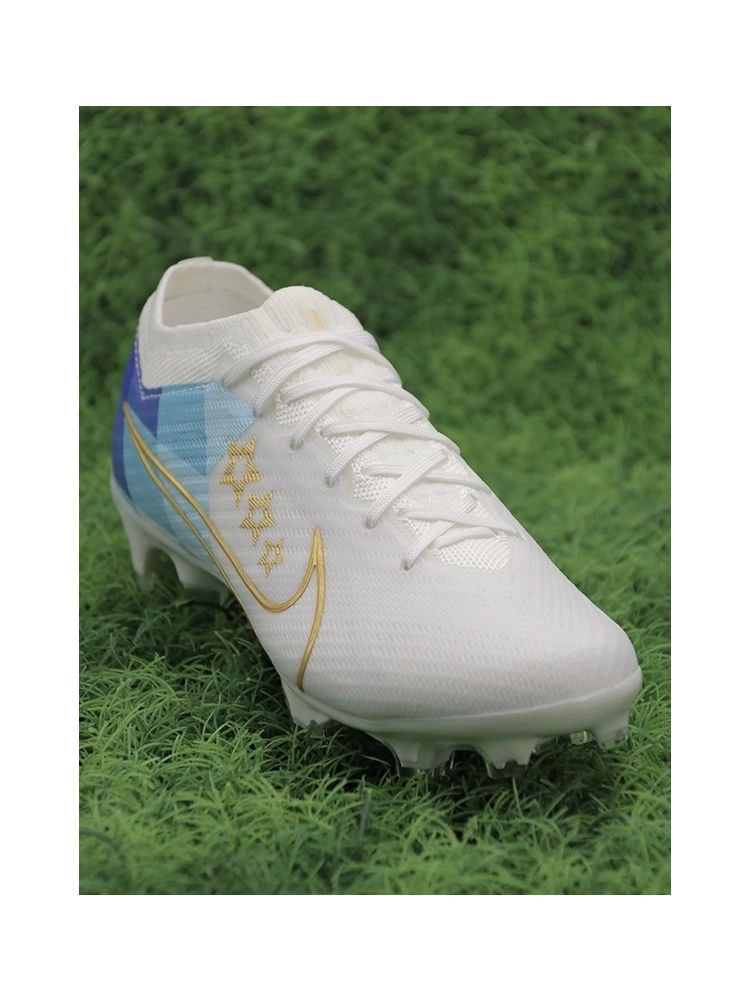 Nike Air Zoom Mercurial Vapor 15 Elite FG - Enzo Fernandez - White/Gold