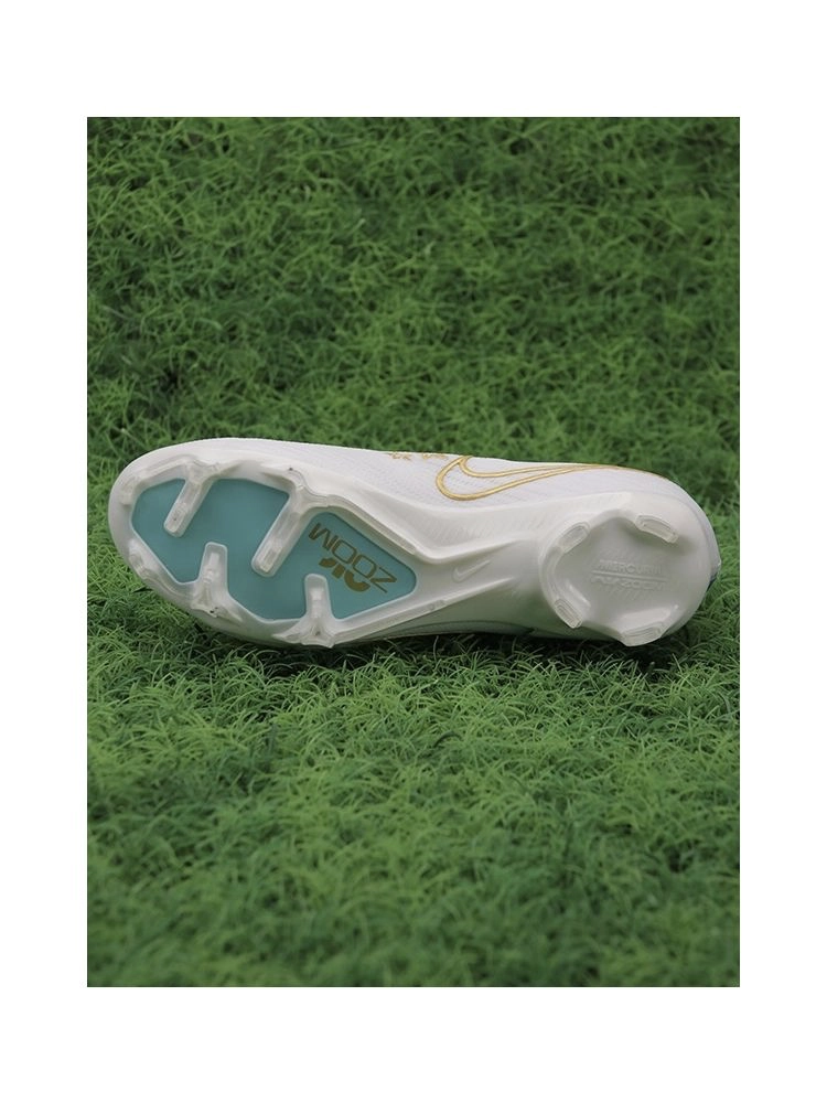 Nike Air Zoom Mercurial Vapor 15 Elite FG - Enzo Fernandez - White/Gold