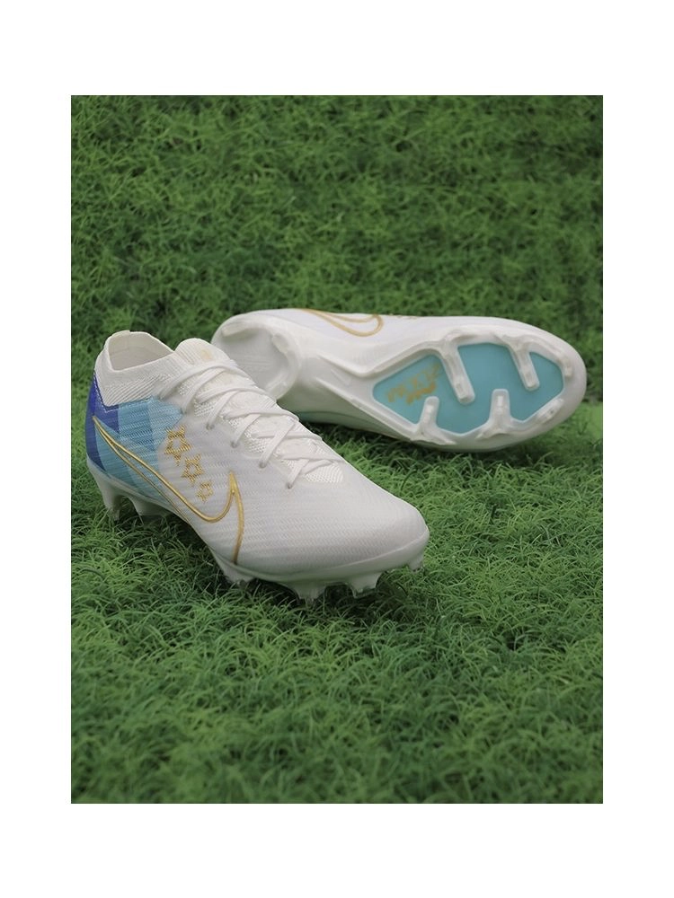 Nike Air Zoom Mercurial Vapor 15 Elite FG - Enzo Fernandez - White/Gold