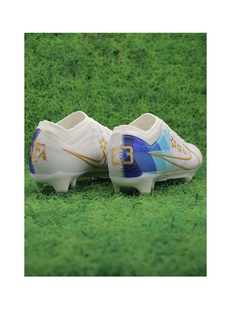 Nike Air Zoom Mercurial Vapor 15 Elite FG - Enzo Fernandez - White/Gold