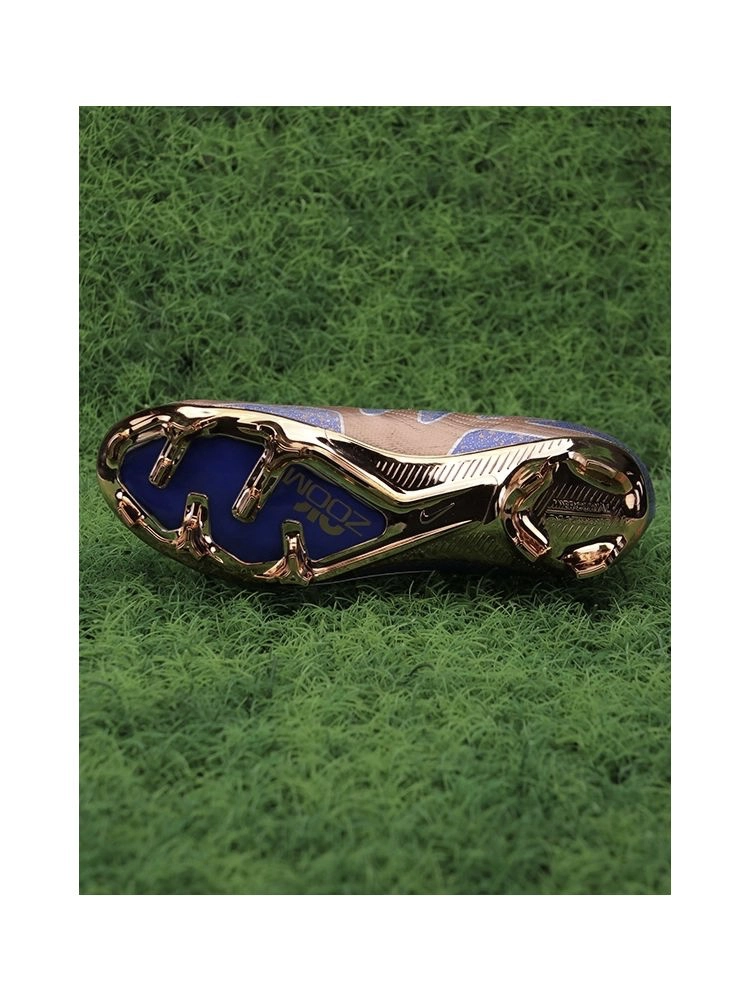 Nike Air Zoom Mercurial Vapor 15 Elite FG - Blue/Metallic Gold