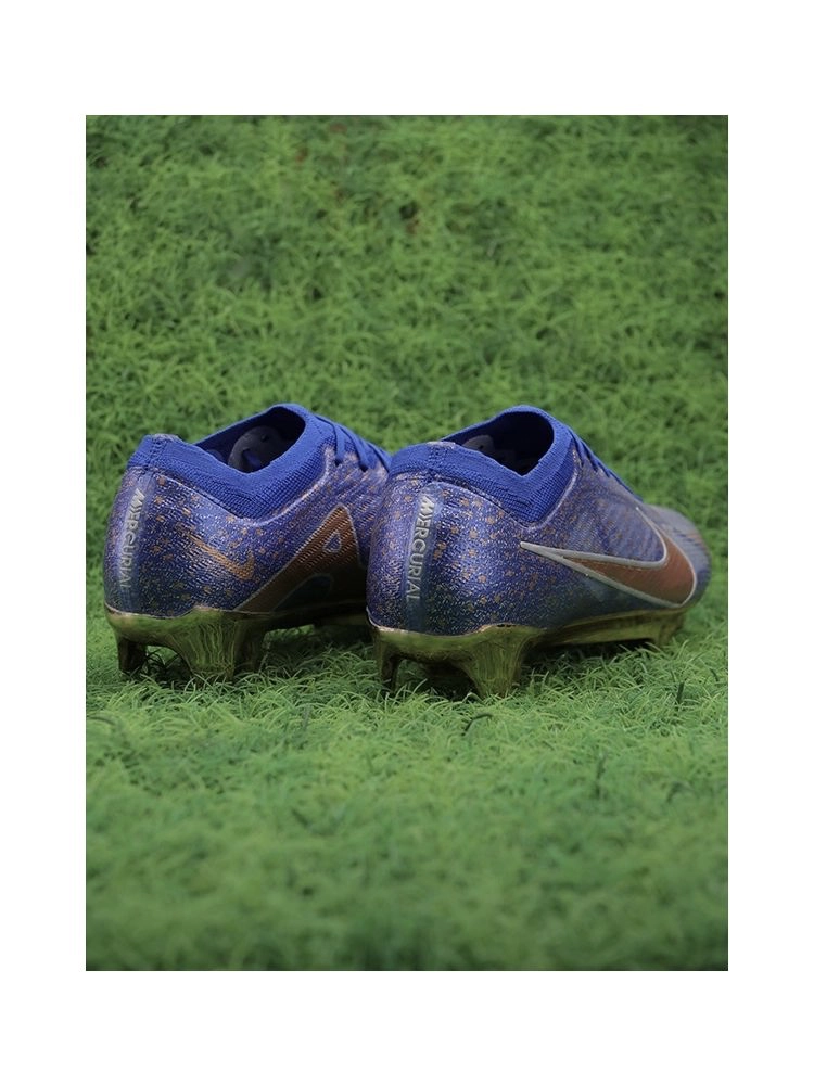 Nike Air Zoom Mercurial Vapor 15 Elite FG - Blue/Metallic Gold