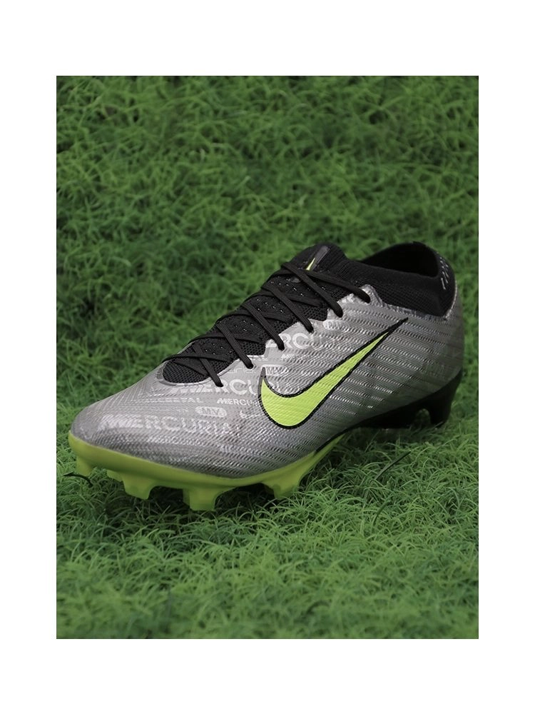 Nike Air Zoom Mercurial Vapor 15 Elite FG XXV - Metallic Silver/Volt/Black