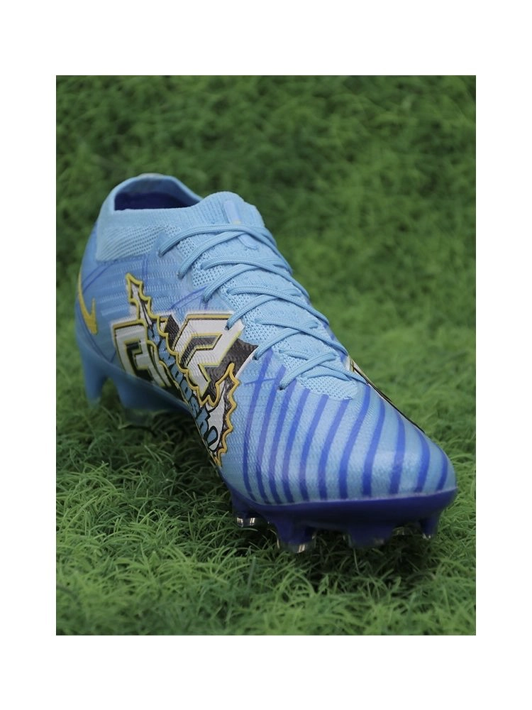 Nike Air Zoom Mercurial Vapor 15 Elite KM FG Mbappé - Baltic Blue/White