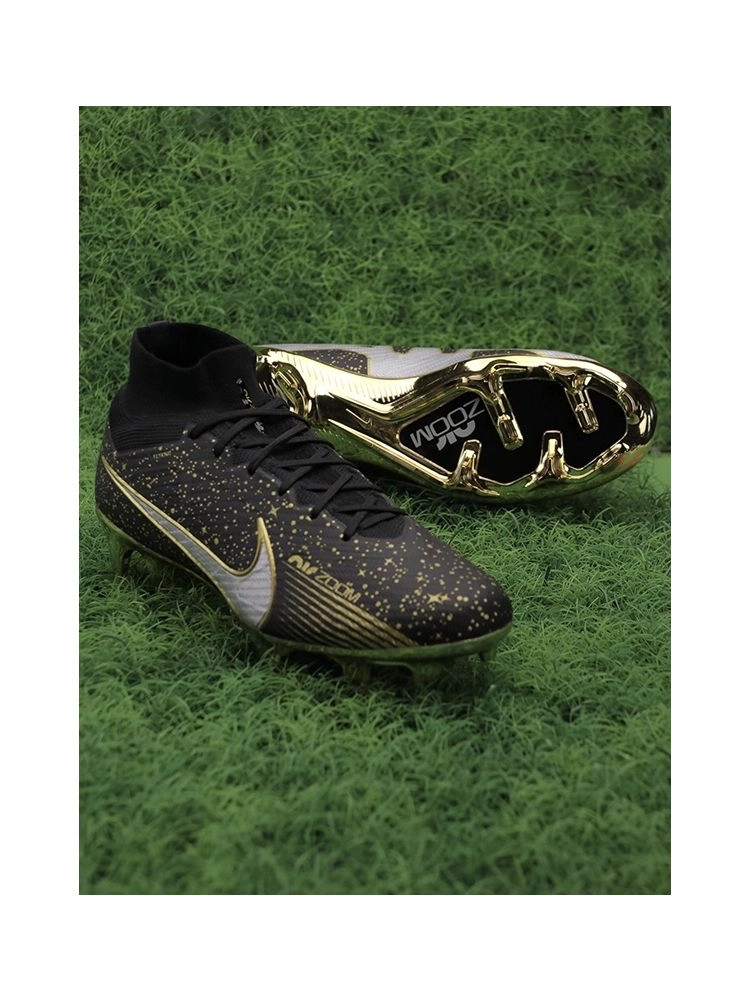 Nike Air Zoom Mercurial Superfly 9 Elite FG - Black/Metallic Gold
