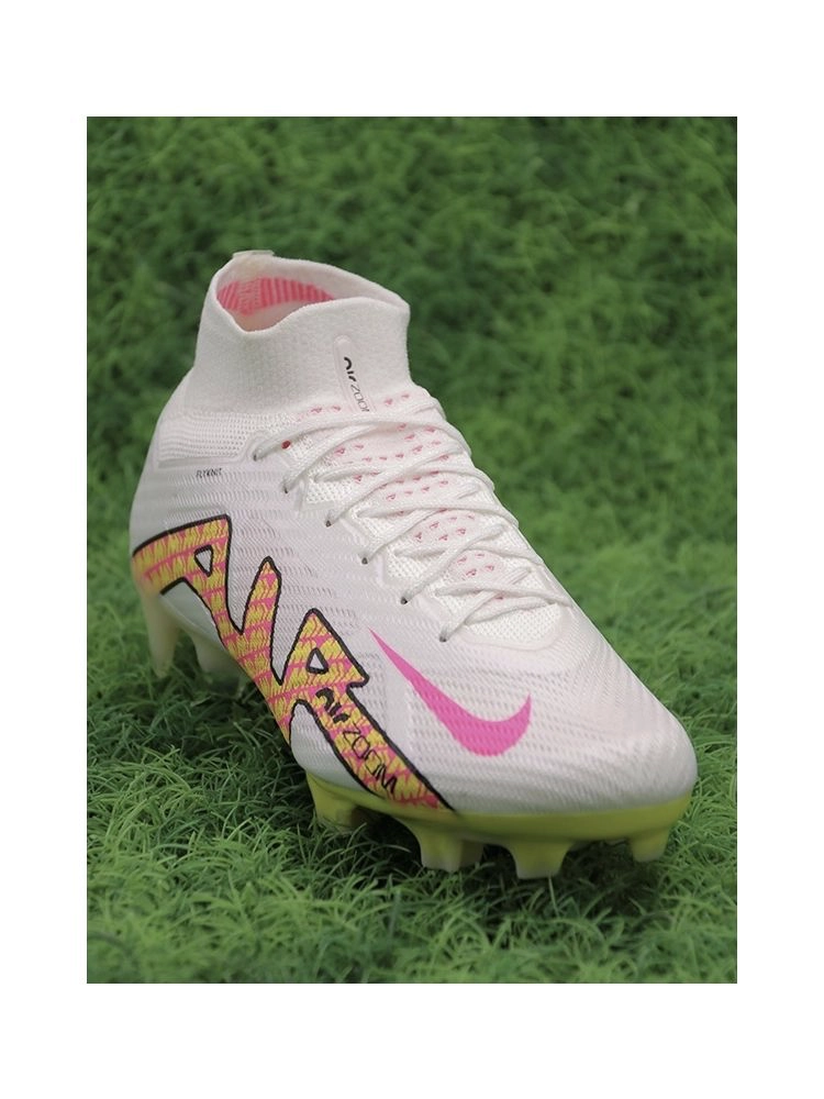 Nike Air Zoom Mercurial Superfly 9 Elite FG - White/Yellow/Pink