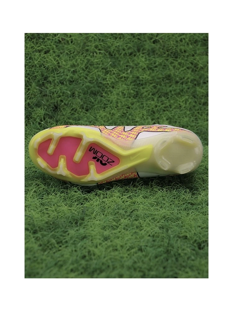 Nike Air Zoom Mercurial Superfly 9 Elite FG - White/Yellow/Pink
