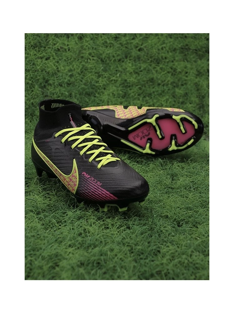 Nike Air Zoom Mercurial Superfly 9 Elite FG Black Yellow