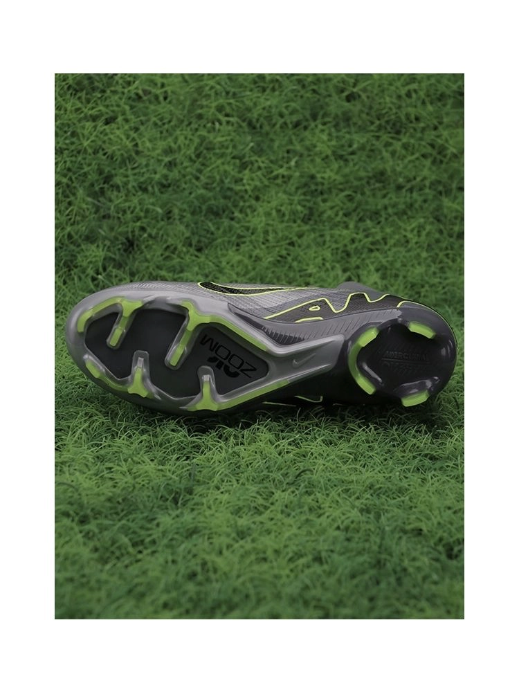 Nike Air Zoom Mercurial Superfly 9 Elite FG - Chrome Grey/Green