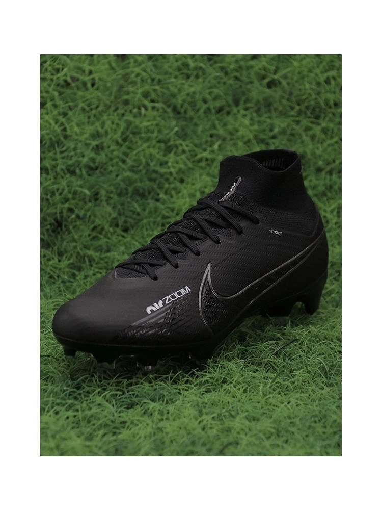 Nike Air Zoom Mercurial Superfly 9 Elite FG - Black/Black Noir/White