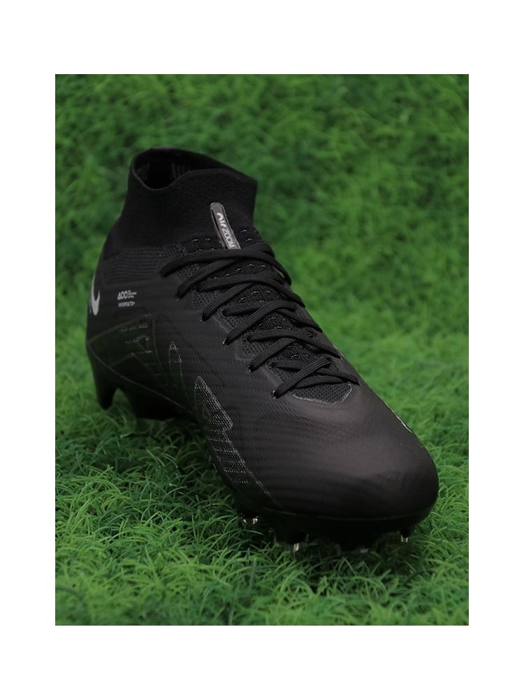 Nike Air Zoom Mercurial Superfly 9 Elite FG - Black/Black Noir/White