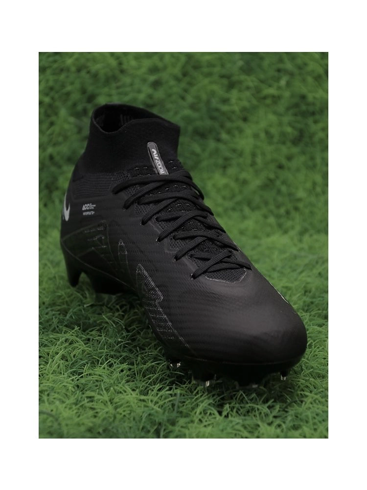 Nike Air Zoom Mercurial Superfly 9 Elite FG - Black/Black Noir/White