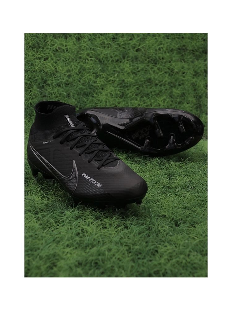 Nike Air Zoom Mercurial Superfly 9 Elite FG - Black/Black Noir/White