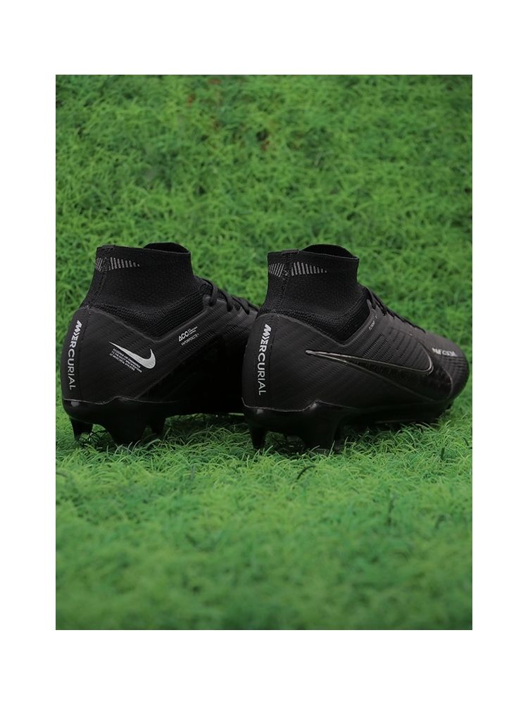 Nike Air Zoom Mercurial Superfly 9 Elite FG - Black/Black Noir/White