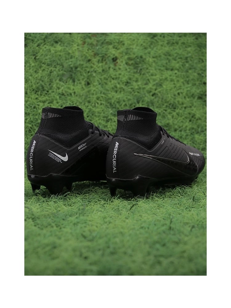 Nike Air Zoom Mercurial Superfly 9 Elite FG - Black/Black Noir/White
