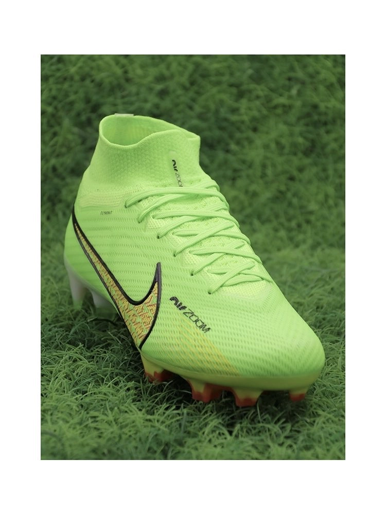Nike Air Zoom Mercurial Superfly 9 Elite FG - Grass Green/Rouge Peche/Black