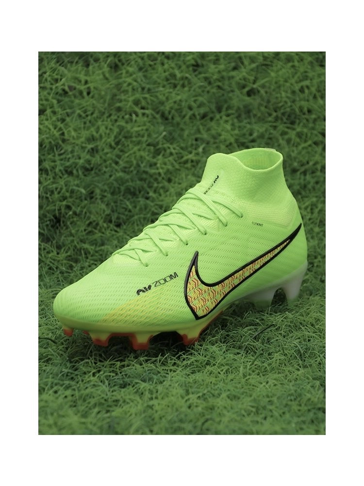 Nike Air Zoom Mercurial Superfly 9 Elite FG - Grass Green/Rouge Peche/Black