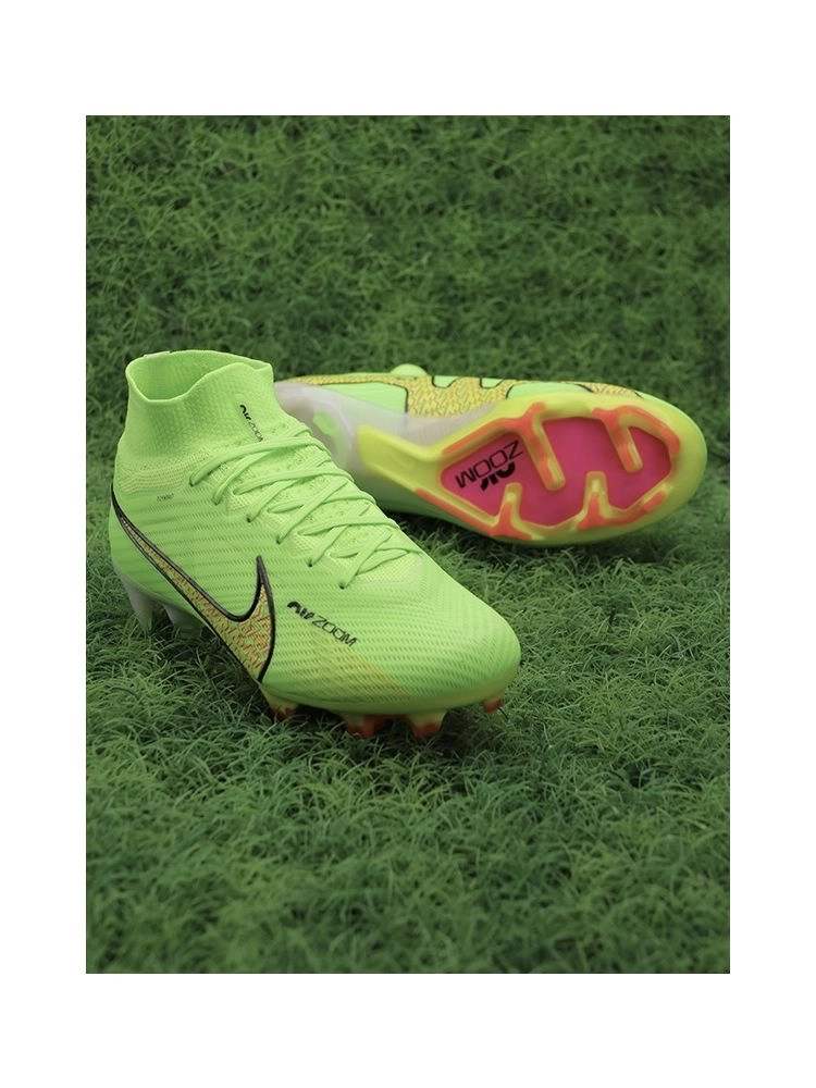 Nike Air Zoom Mercurial Superfly 9 Elite FG - Grass Green/Rouge Peche/Black