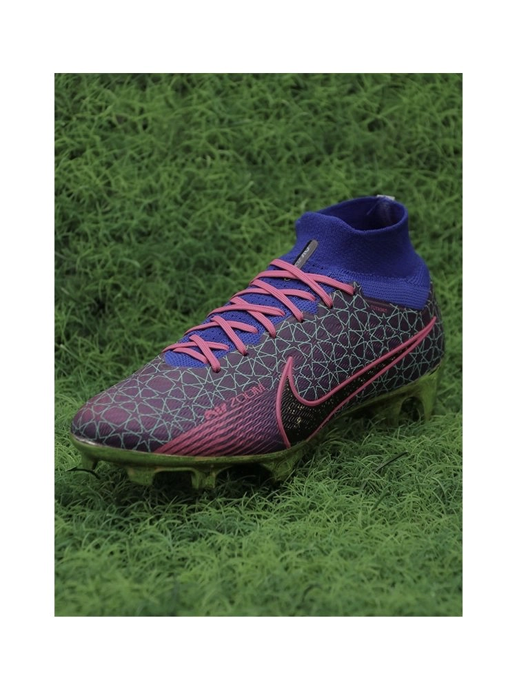 Nike Air Zoom Mercurial Superfly 9 Elite FG - Blue/Metallic Gold