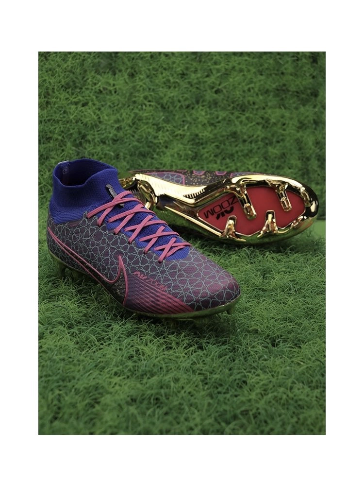 Nike Air Zoom Mercurial Superfly 9 Elite FG - Blue/Metallic Gold