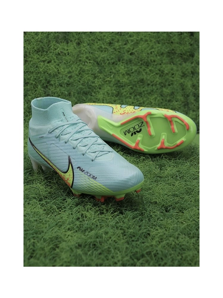 Nike Air Zoom Mercurial Superfly 9 Elite FG - Blue/Volt/Green
