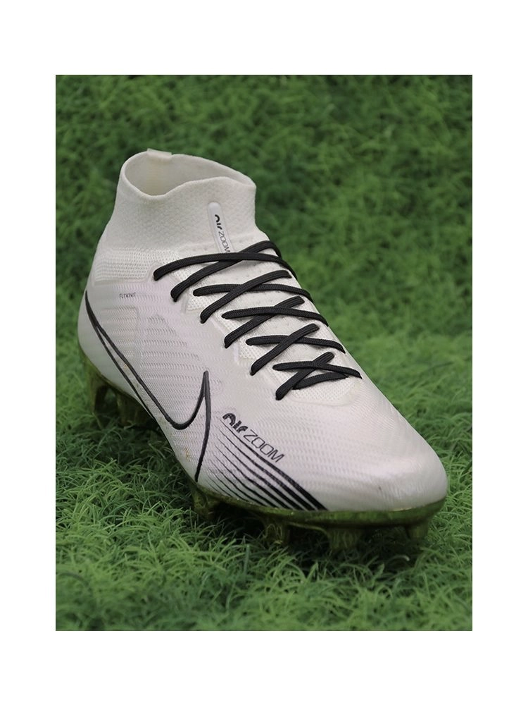 Nike Air Zoom Mercurial Superfly 9 Elite FG - White/Metallic Gold
