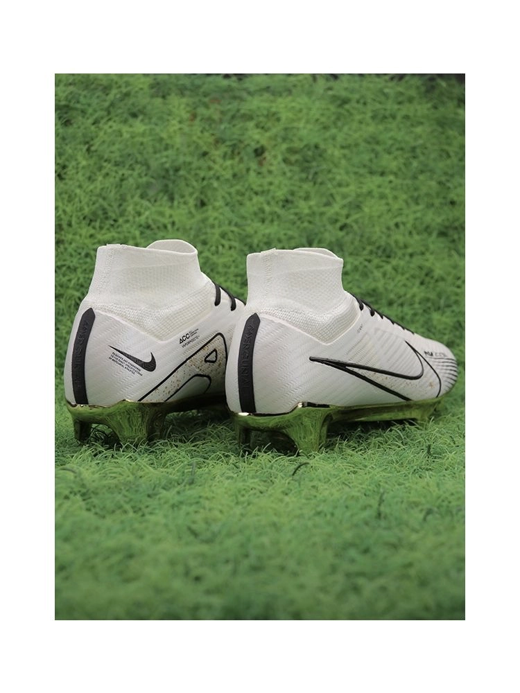 Nike Air Zoom Mercurial Superfly 9 Elite FG - White/Metallic Gold