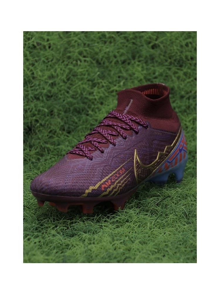 Nike Air Zoom Mercurial Superfly 9 Elite KM FG - Mbappé - Dark Beetroot/Mtlc Vivid Gold