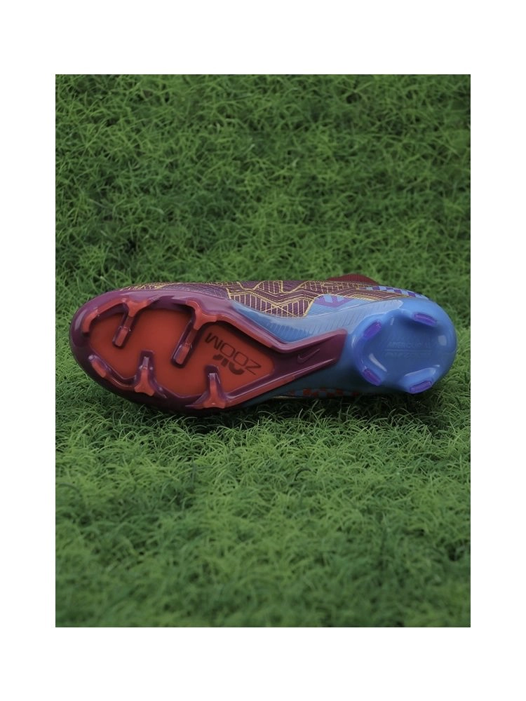 Nike Air Zoom Mercurial Superfly 9 Elite KM FG - Mbappé - Dark Beetroot/Mtlc Vivid Gold