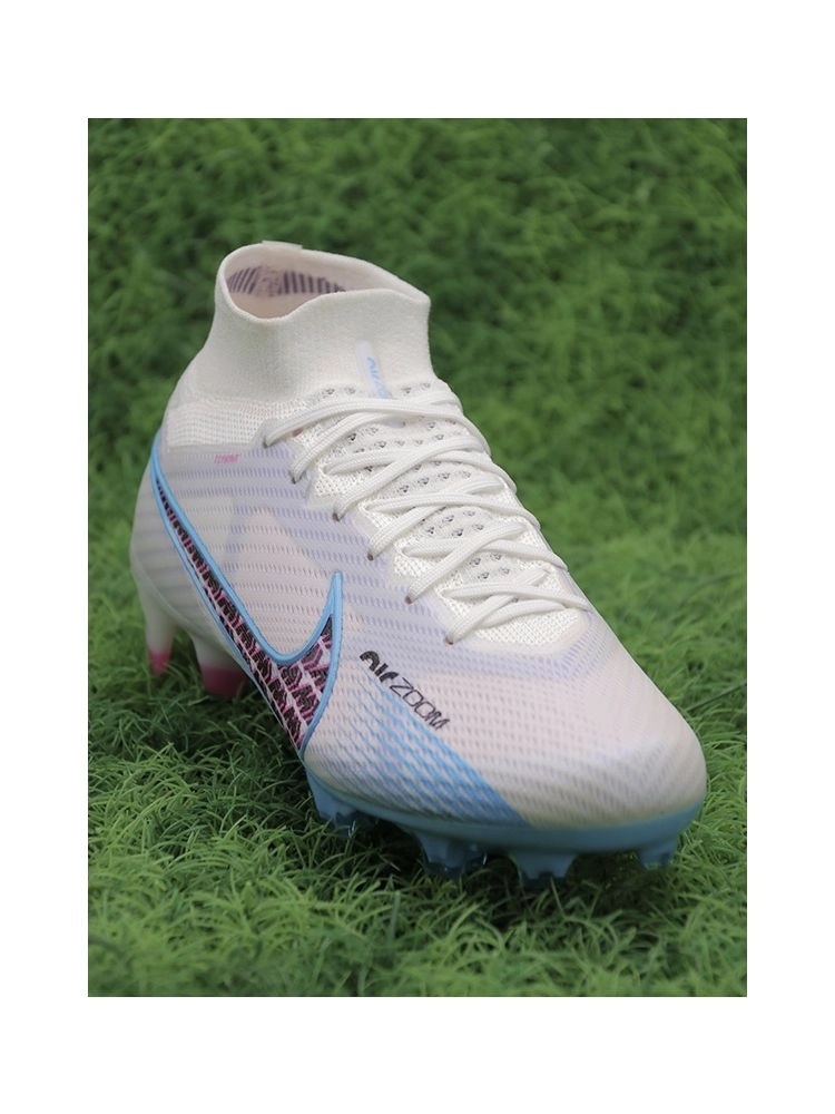 Nike Air Zoom Mercurial Superfly 9 Elite FG - Blast Pack - White/Baltic Blue/Pink Blast