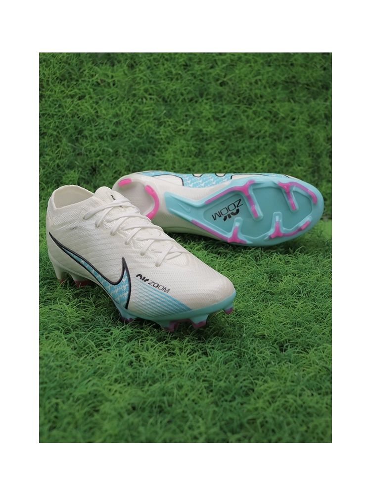 Nike Air Zoom Mercurial Vapor 15 Elite FG - White/Blue