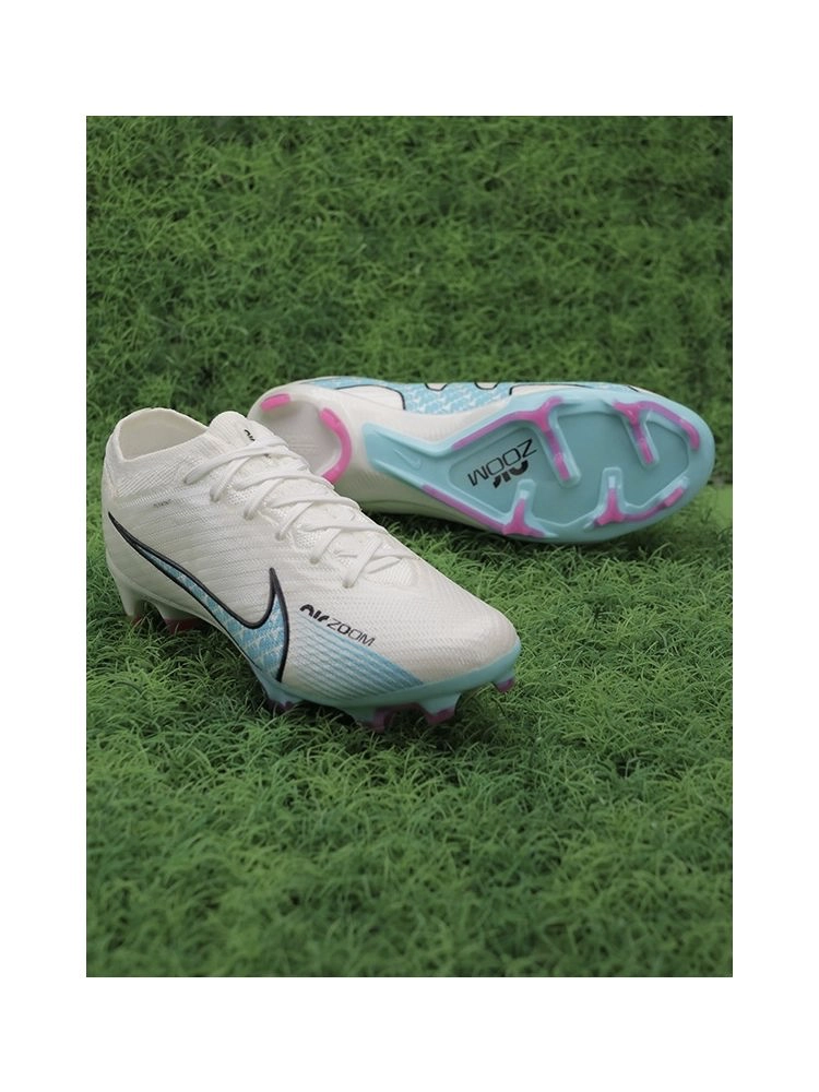 Nike Air Zoom Mercurial Vapor 15 Elite FG - White/Blue