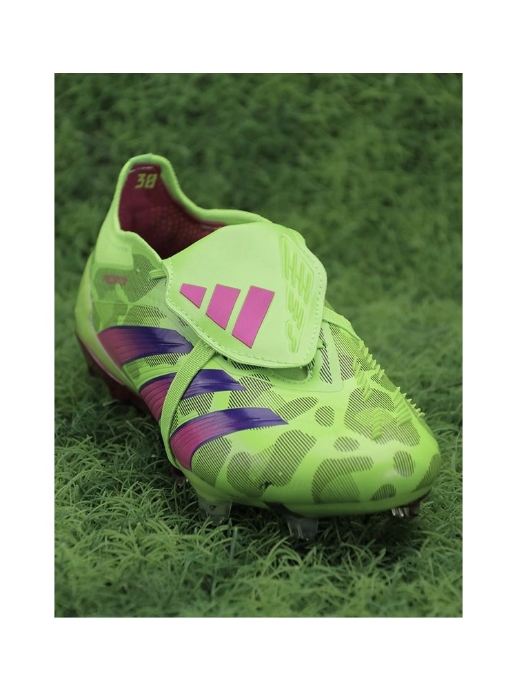 adidas Predator Elite Fold-over Tongue FG Generation Pred - Solar Green/Shock Pink/Lucid Lemon