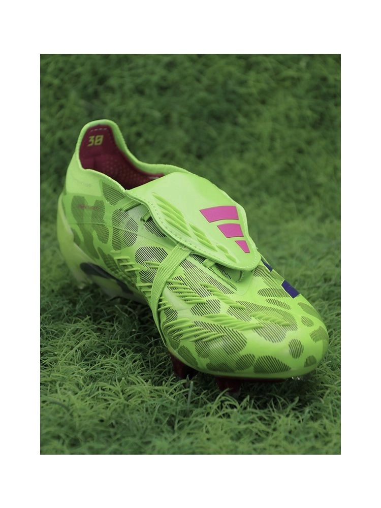 adidas Predator Elite Fold-over Tongue FG Generation Pred - Solar Green/Shock Pink/Lucid Lemon
